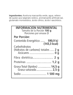 Conserva de aceitunas Serpis