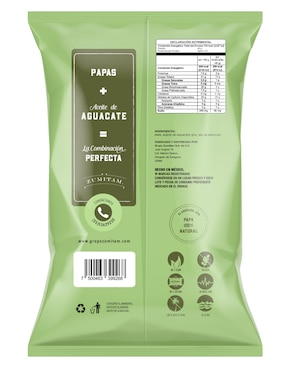Papas fritas con aceite de aguacate Zumitam 142 g