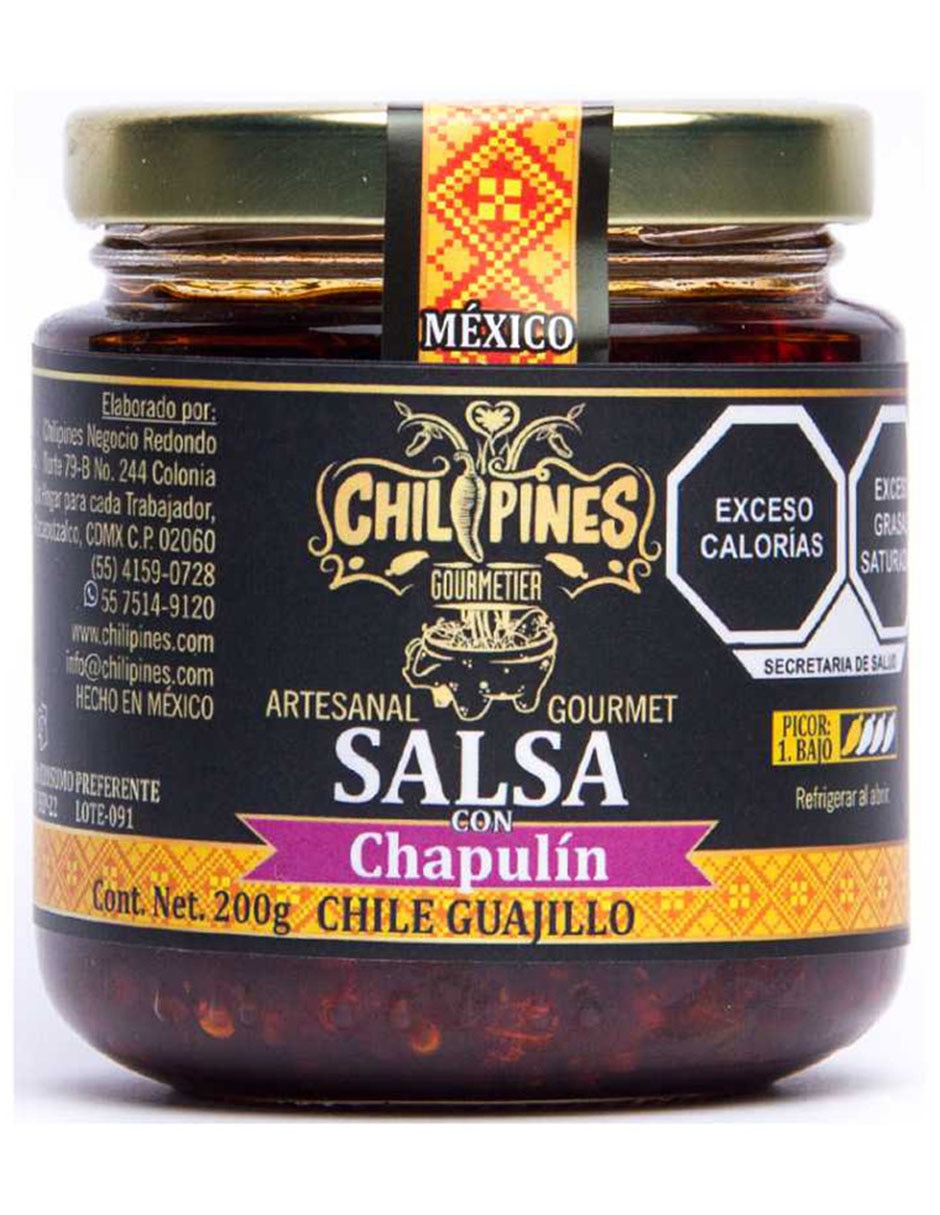 Salsa con chapulín Artesanal