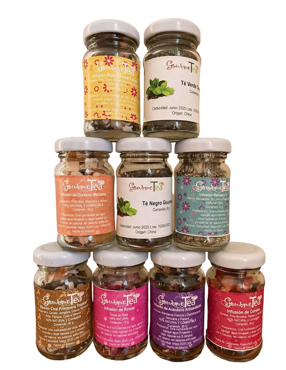 Set de té diferentes sabores flores y frutas deshidratadas Gourmet Tea 30 g