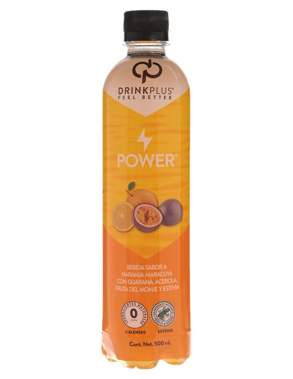 Agua Sabor Naranja y Maracuyá Power Drinkplus 500 ml 1