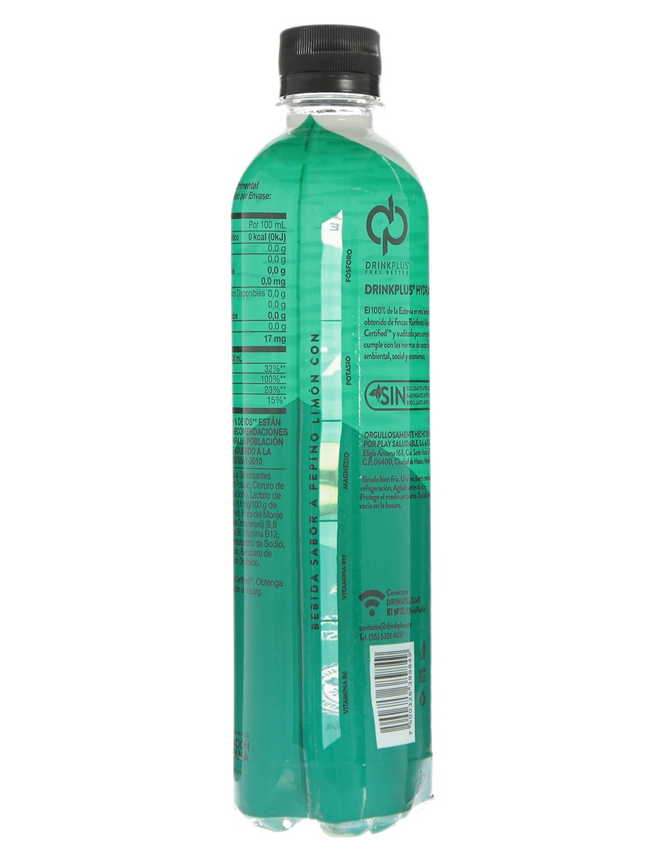 Agua infusionada sabor Pepino y limón 3