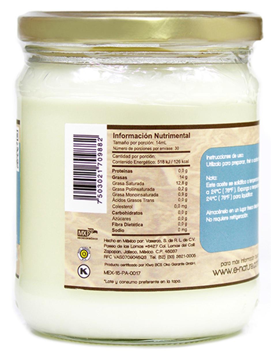 Aceite de coco orgánico 420 ml 2