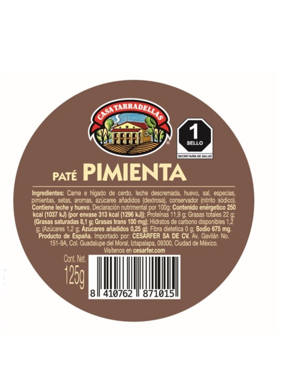 Paté Pimienta 125 g 2