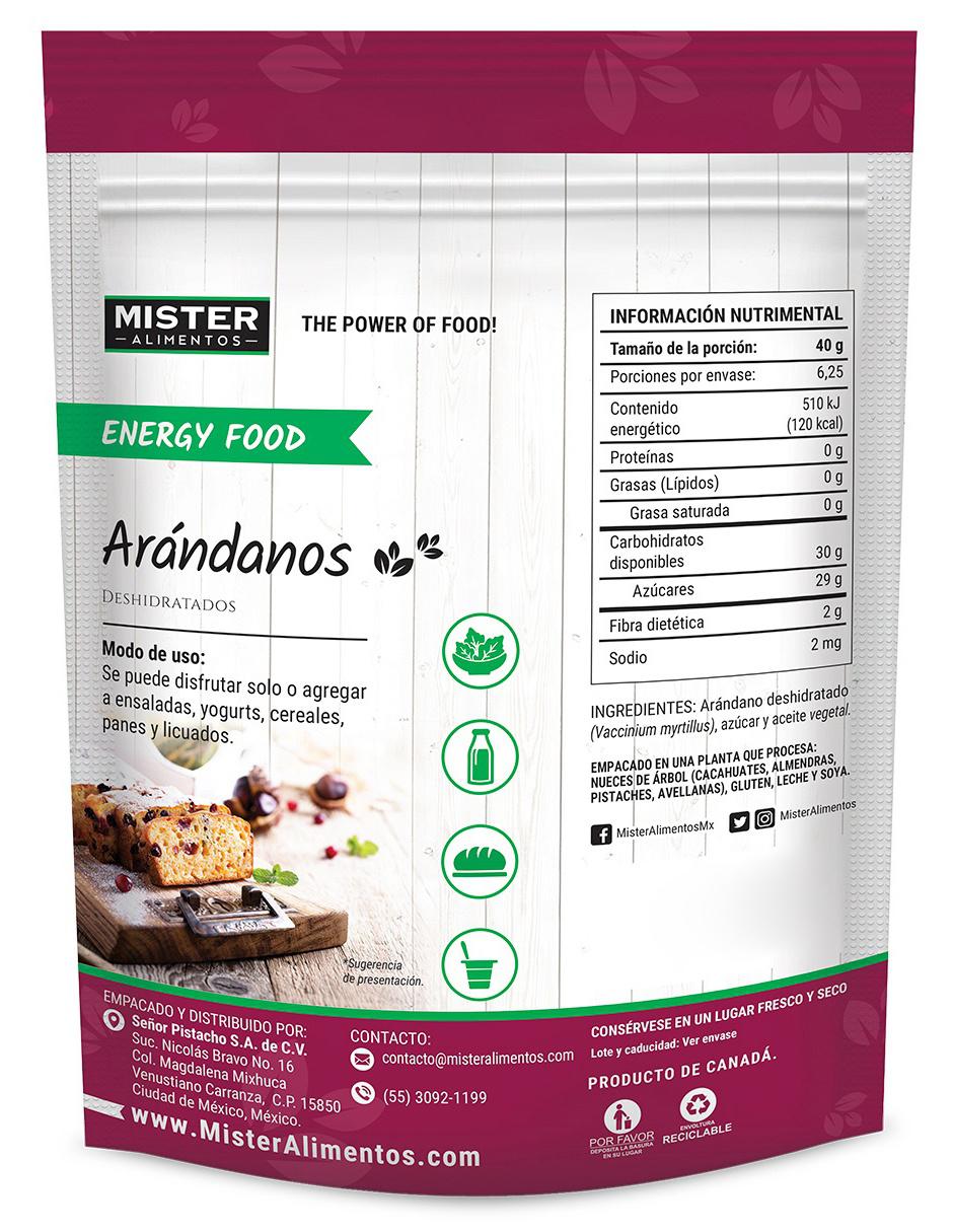 Arándanos deshidratados 250 g 2