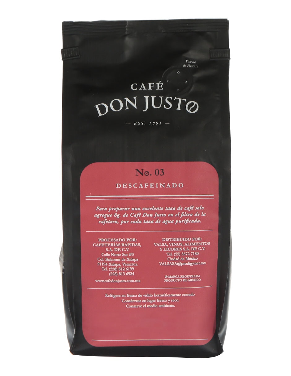 Café molido sabor natural de México No. 3 Descafeinado 500 g 3