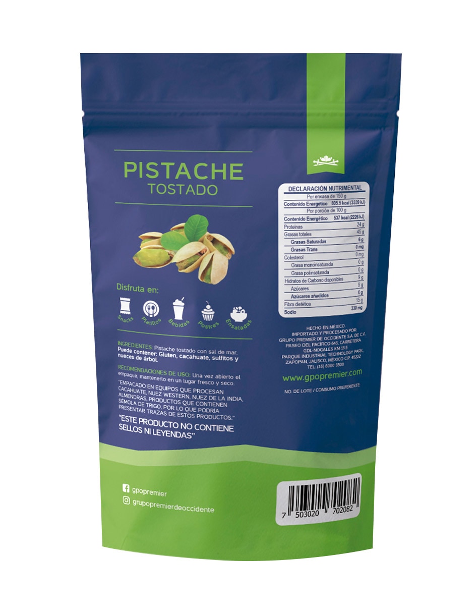 Pistache Tostado 150 g 2
