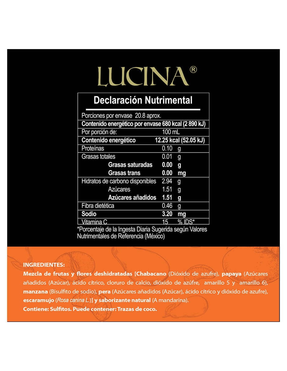 Tisana frutal 250 g Tangerina Damasco 2