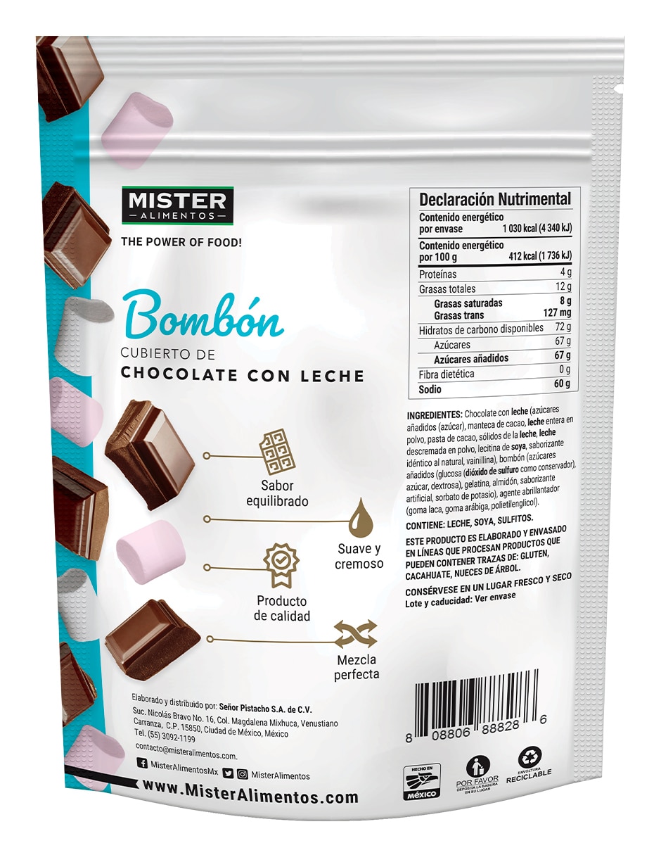 Bombones cubiertos de chocolate con leche 250 g 2