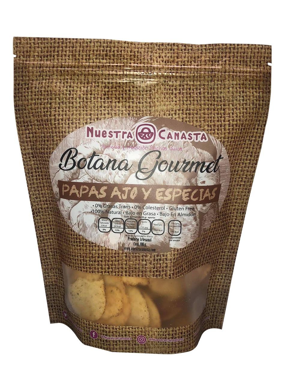 Papas Gourmet ajo y especias 100 g