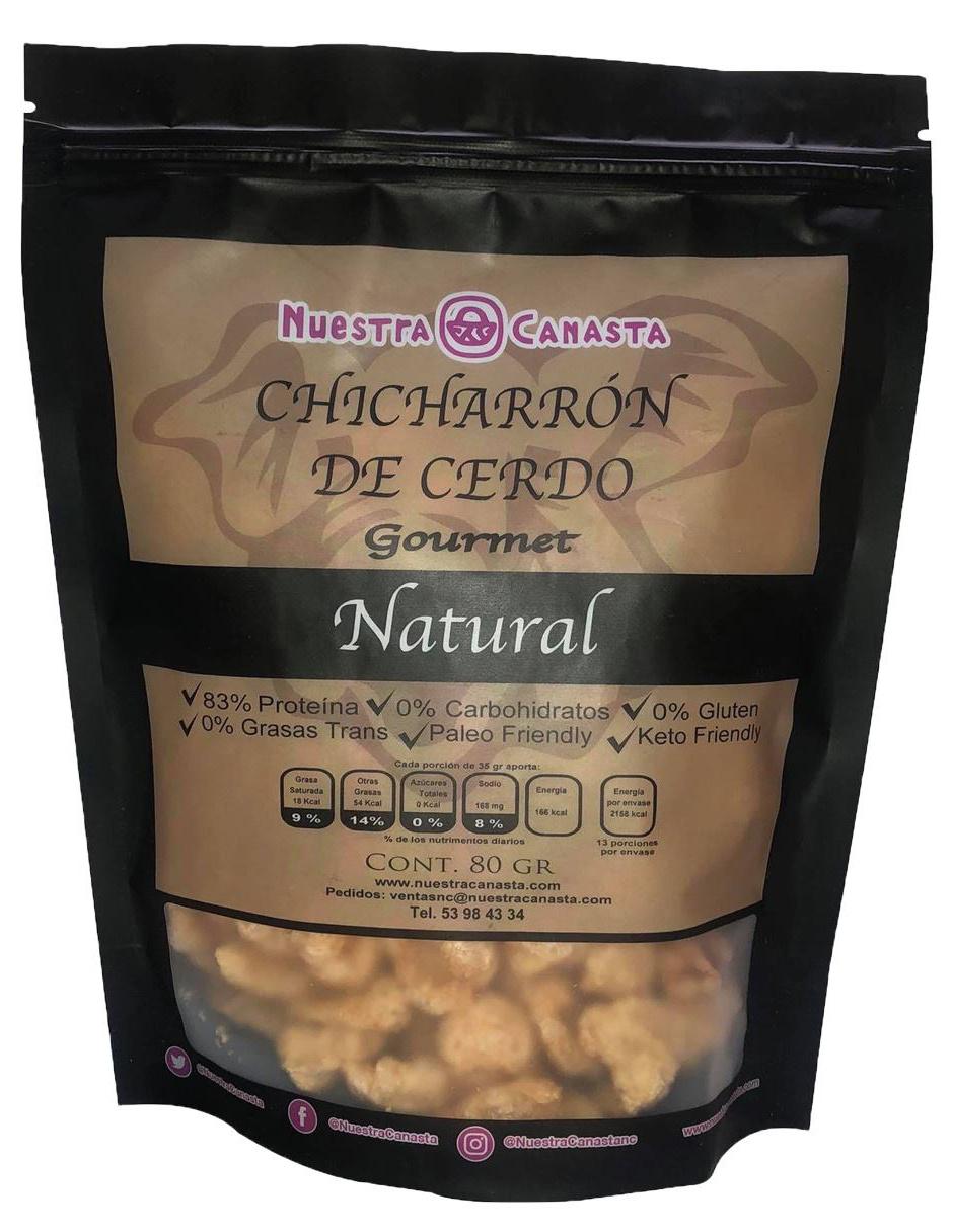 Chicharrón de cerdo natural 80 g