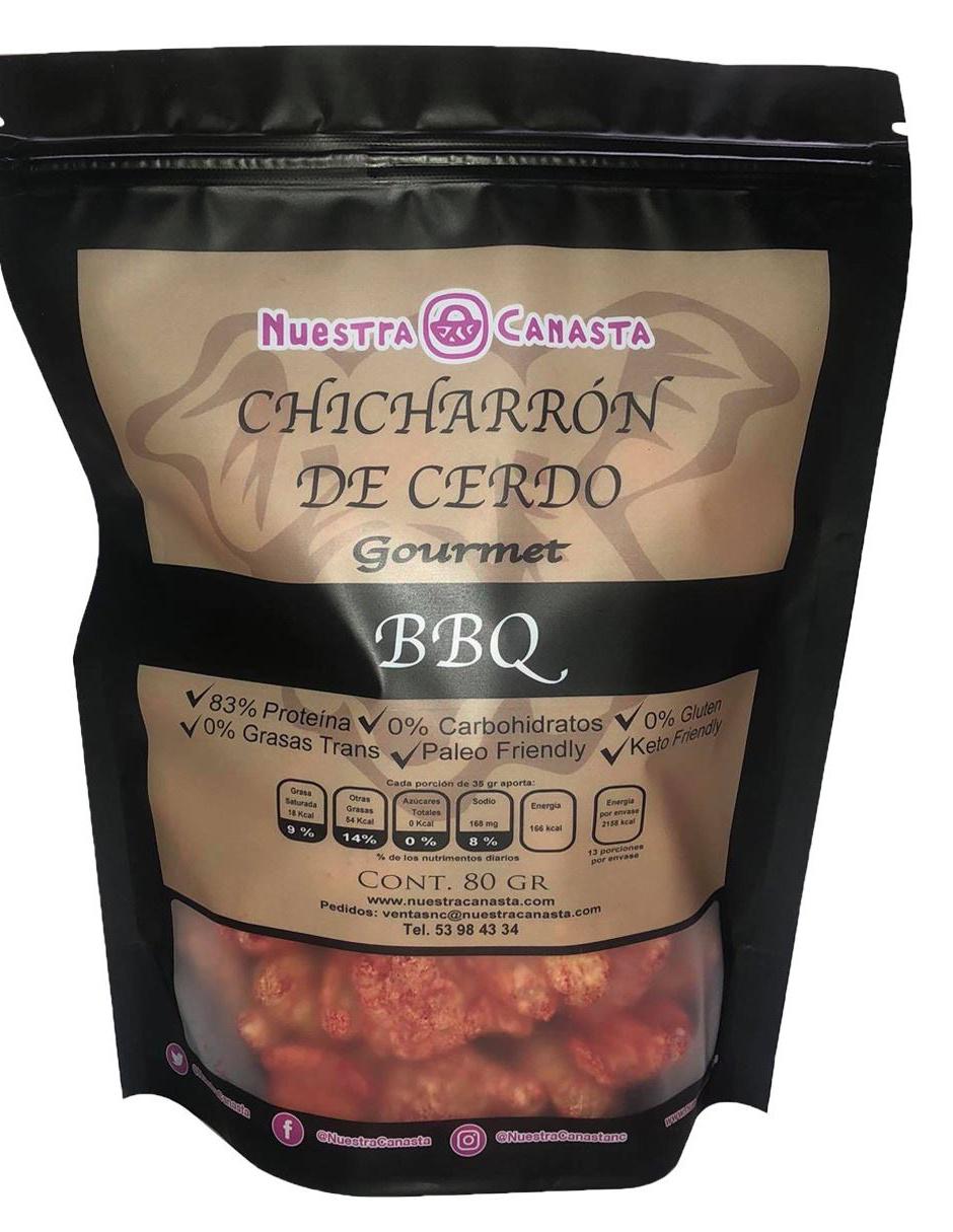 Chicharrón de cerdo BBQ 80 g