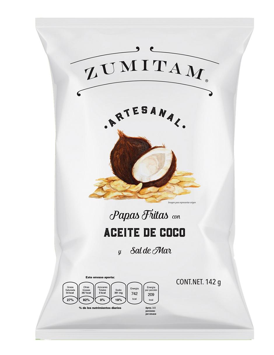 Papas fritas con aceite de coco 142 g