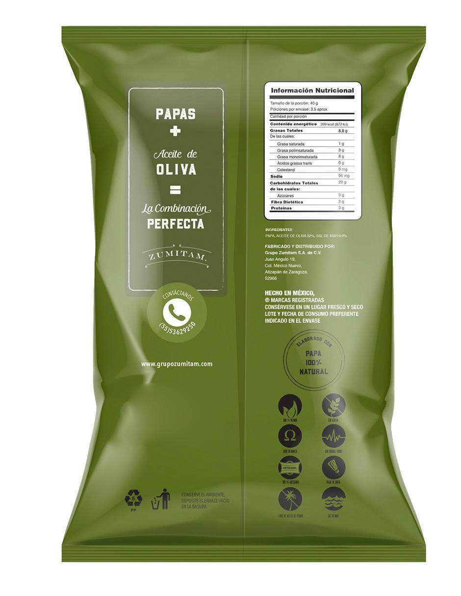 Papas fritas con aceite de oliva 142 g 3