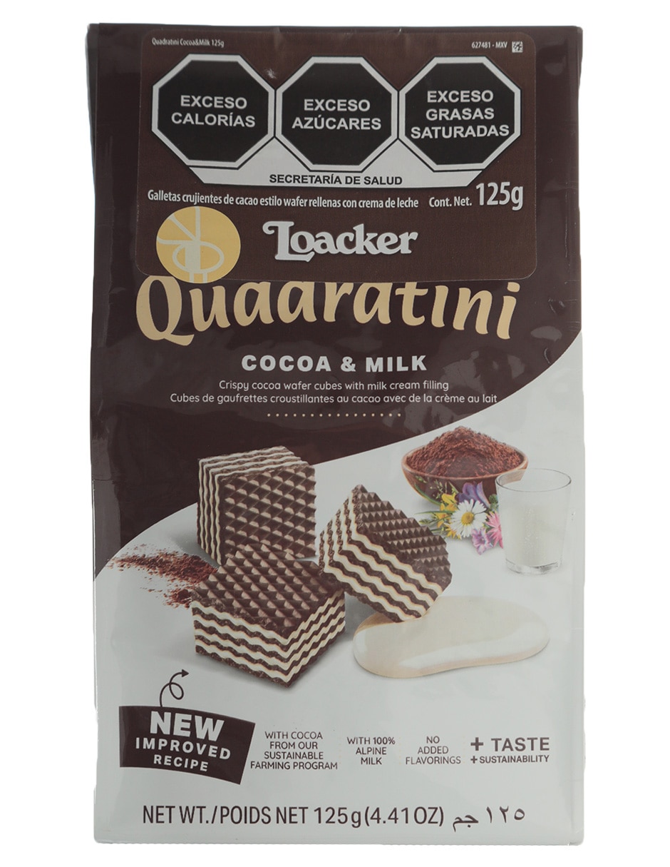 Galletas de cocoa Quadratini