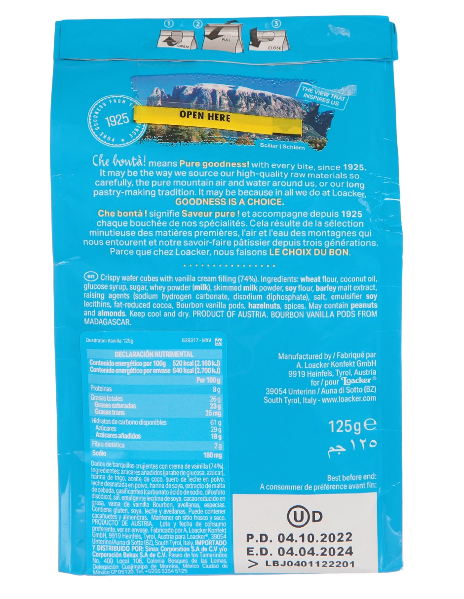 Galletas de vainilla Quadratini 3