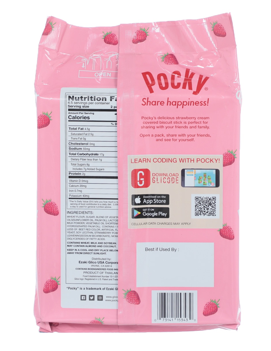 Galletas de fresa Glico 3