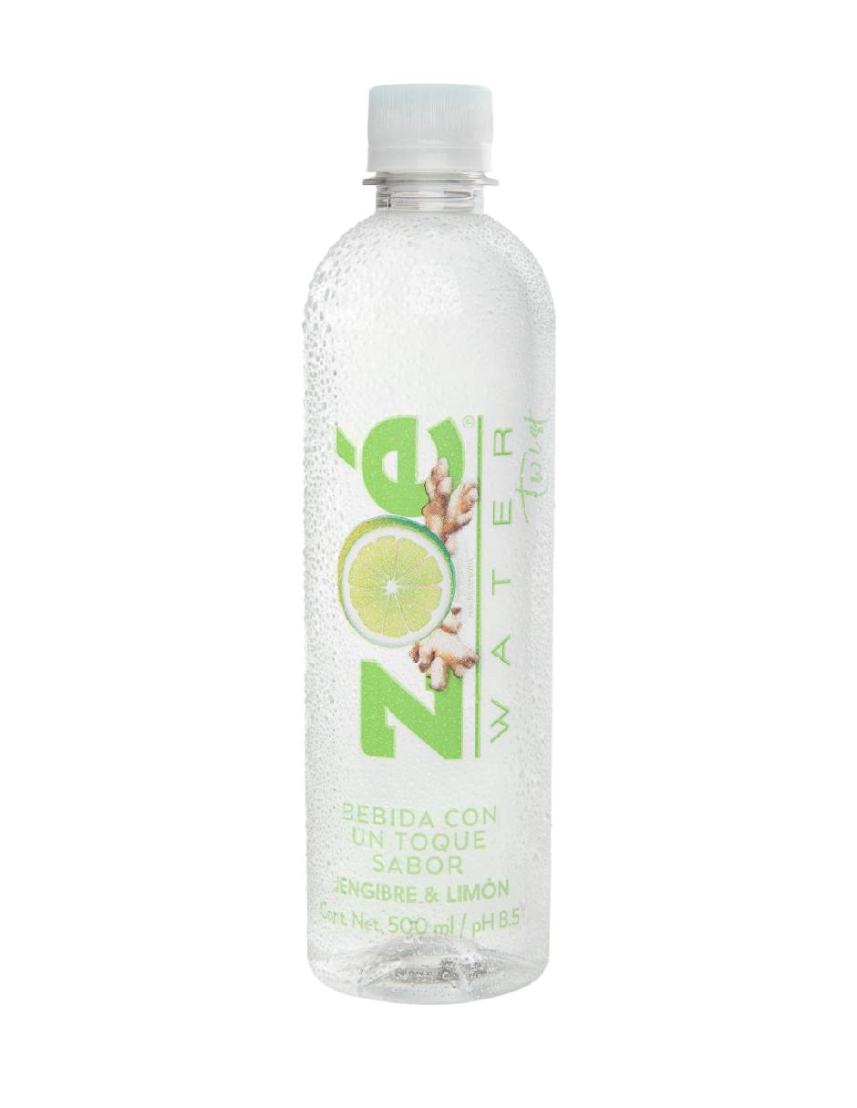 Agua natural sabor Jengibre y limón