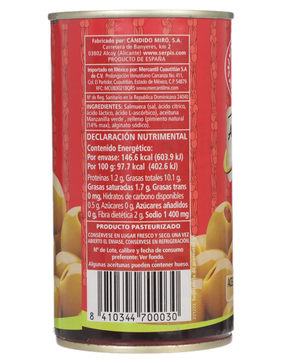 Aceitunas rellenas de pimiento 3