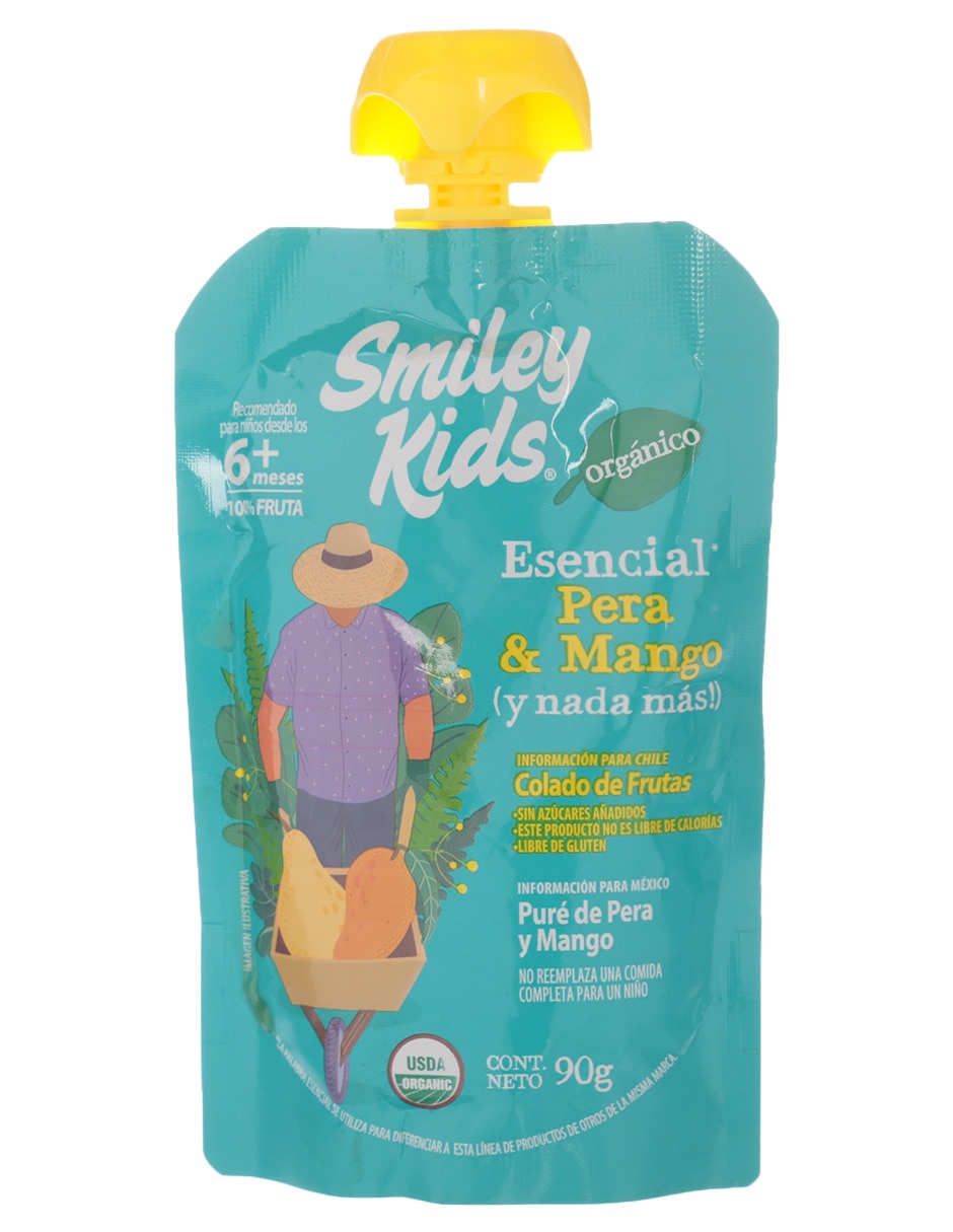 Puré de pera y mango libre de químicos 90 g