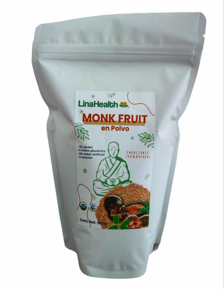 Suplemento alimenticio Monk Fruit con Eritritol LinaHealth 500g