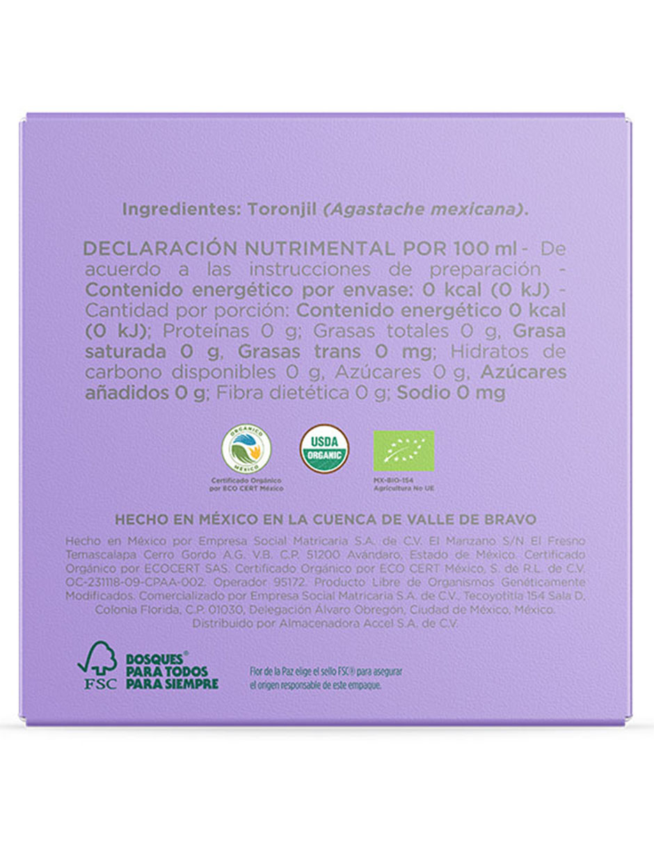 Té toronjil en sachet 19.2 g 3