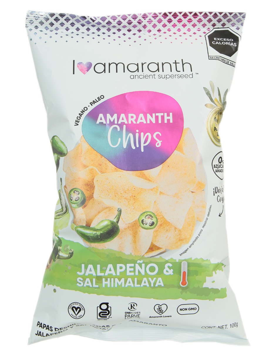 Chips jalapeño y sal himalaya 100 g