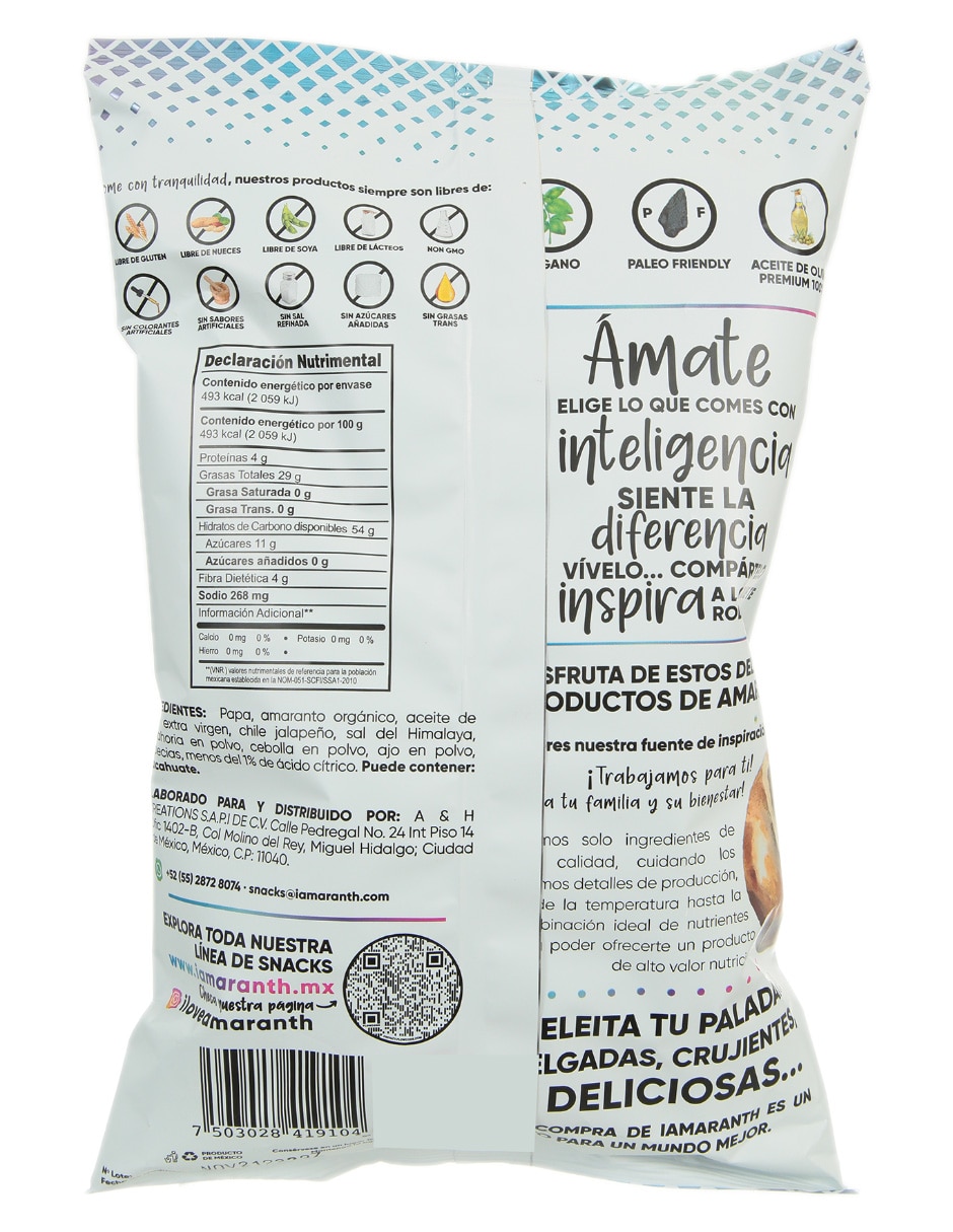 Chips jalapeño y sal himalaya 100 g 3