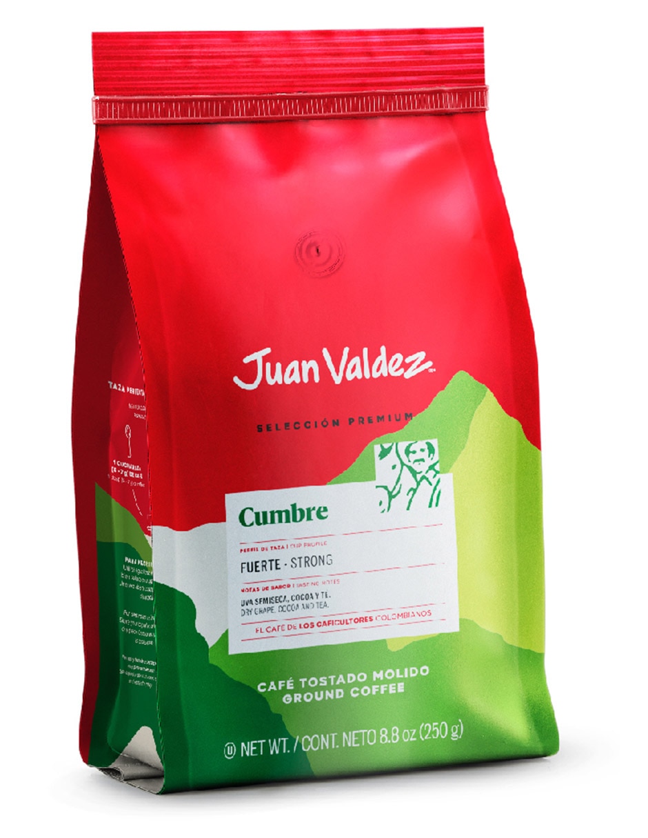 Café molido sabor uva semiseca de Colombia 250 g