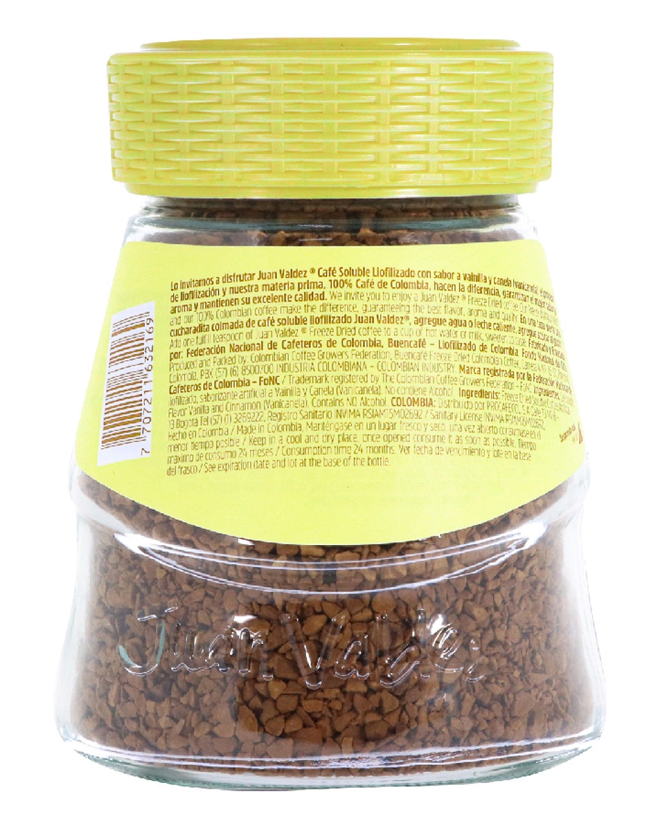 Café soluble sabor vainilla de Colombia 94 g 3