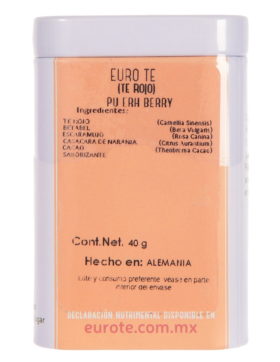 Té rojo en polvo Euro Té 40 g 3