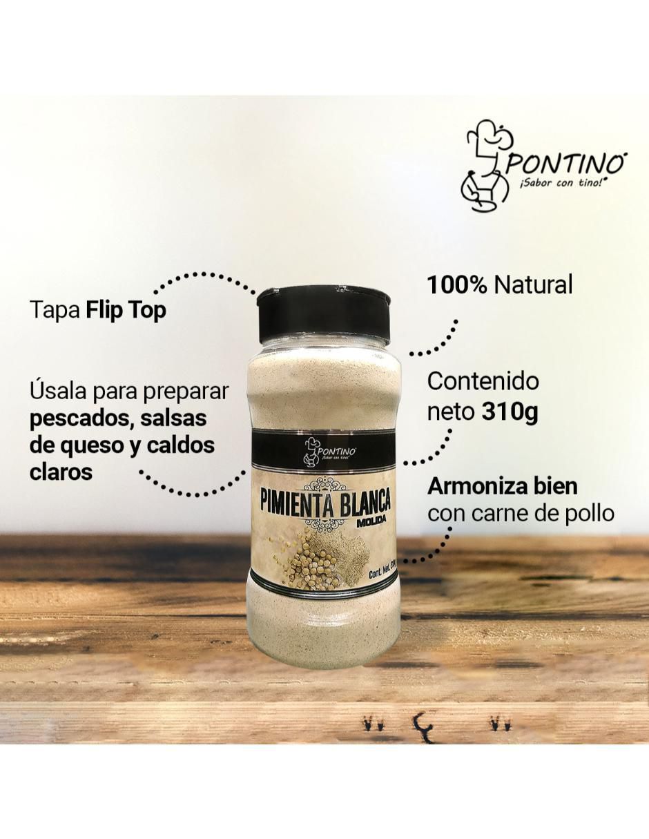 Pimienta blanca molida 310 g 6