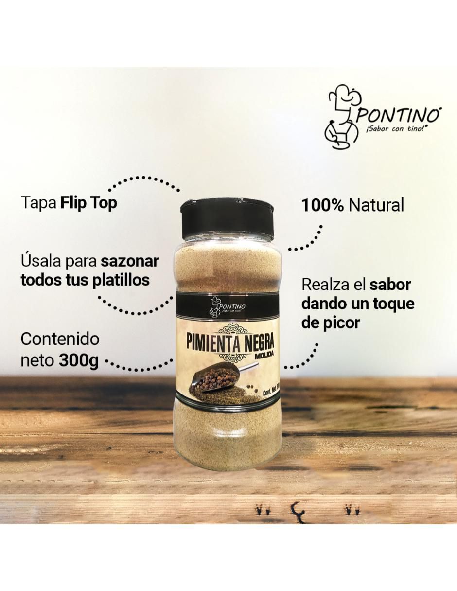 Pimienta negra molida 300 g 6