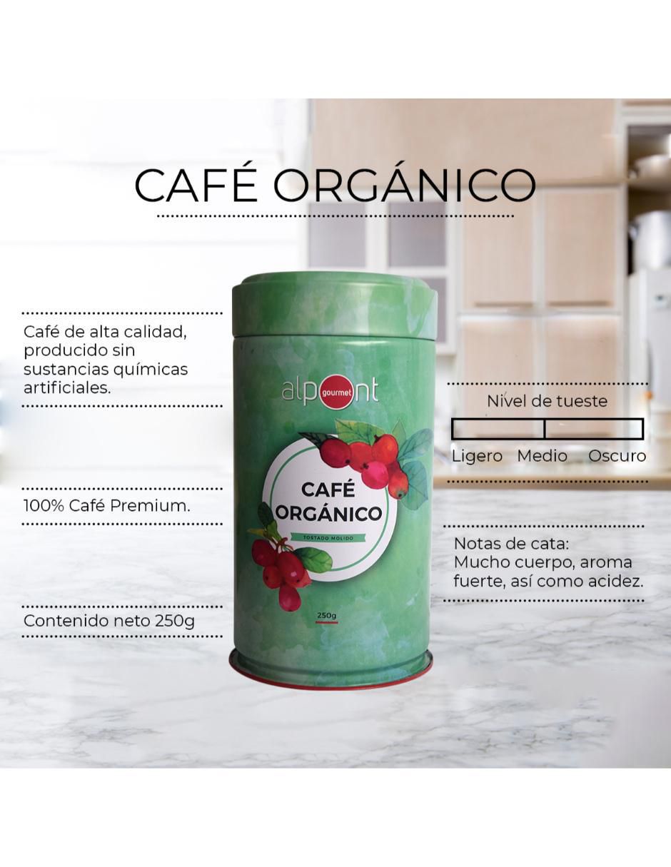 Café americano molido sabor tostado de México Gourmet orgánico 250 g 2