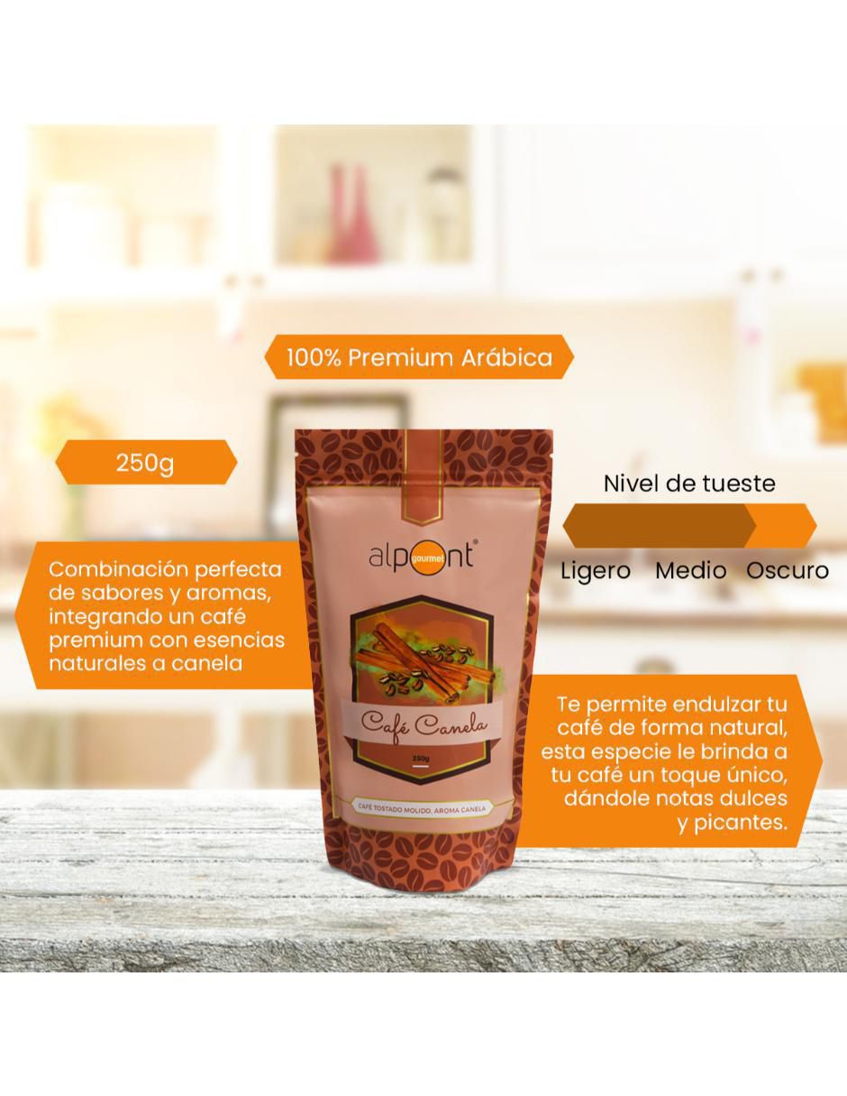 Café americano molido sabor canela de México Gourmet 250 g 5