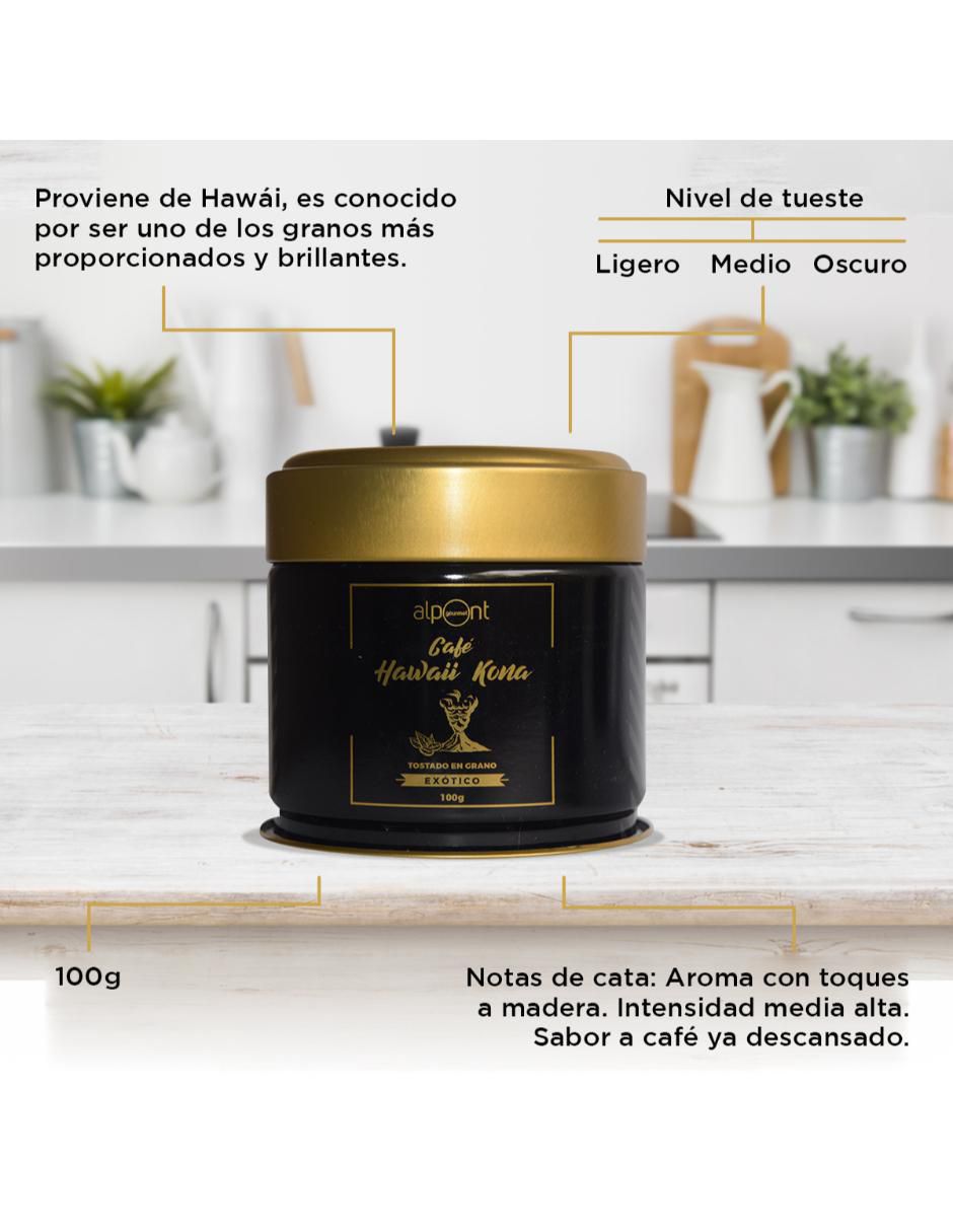 Café americano de grano sabor tostado de México Gourmet Hawaii Kona 100 g 4