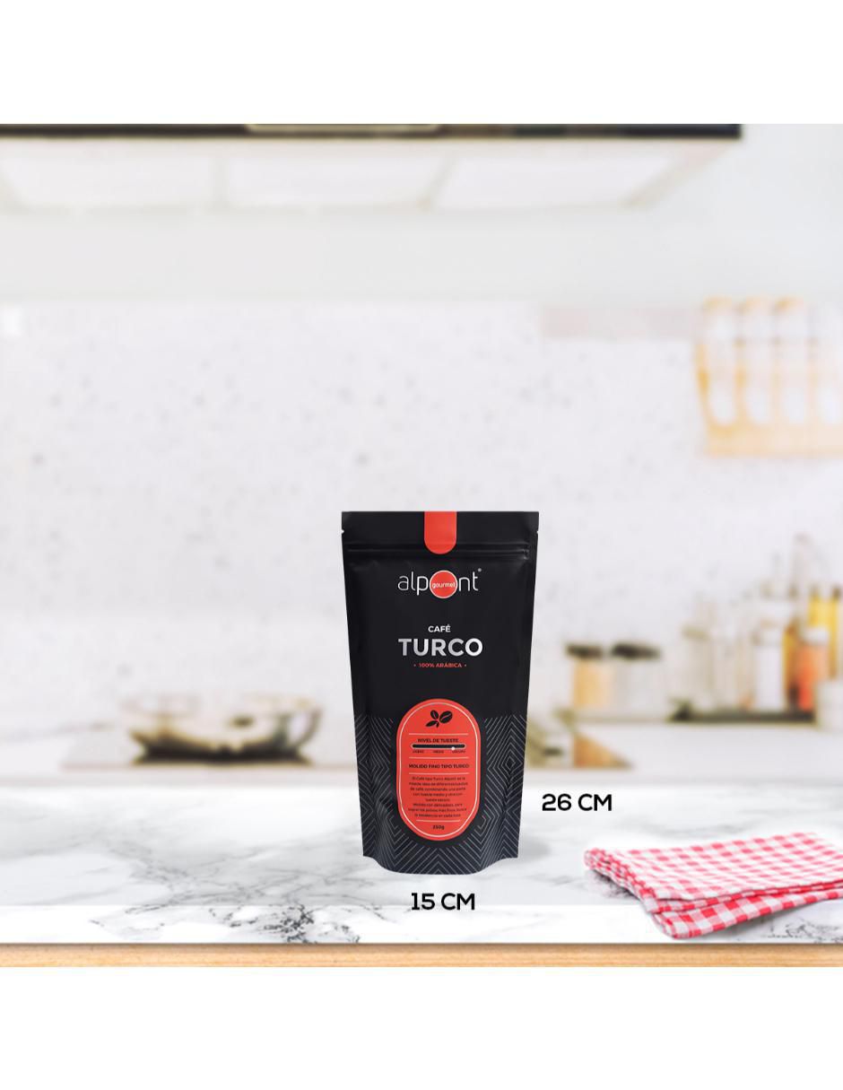 Café americano molido sabor tostado de México Gourmet turco 250 g 4