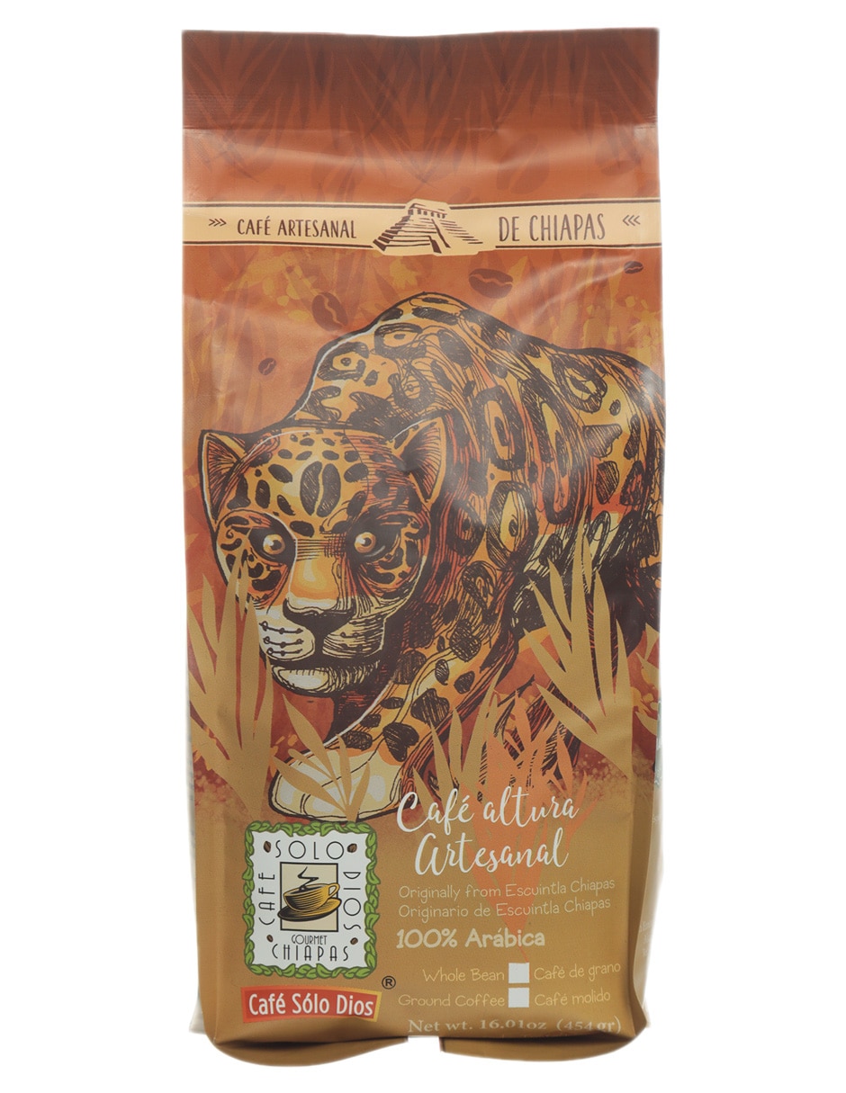 Café de grano sabor natural de Chiapas 454 g