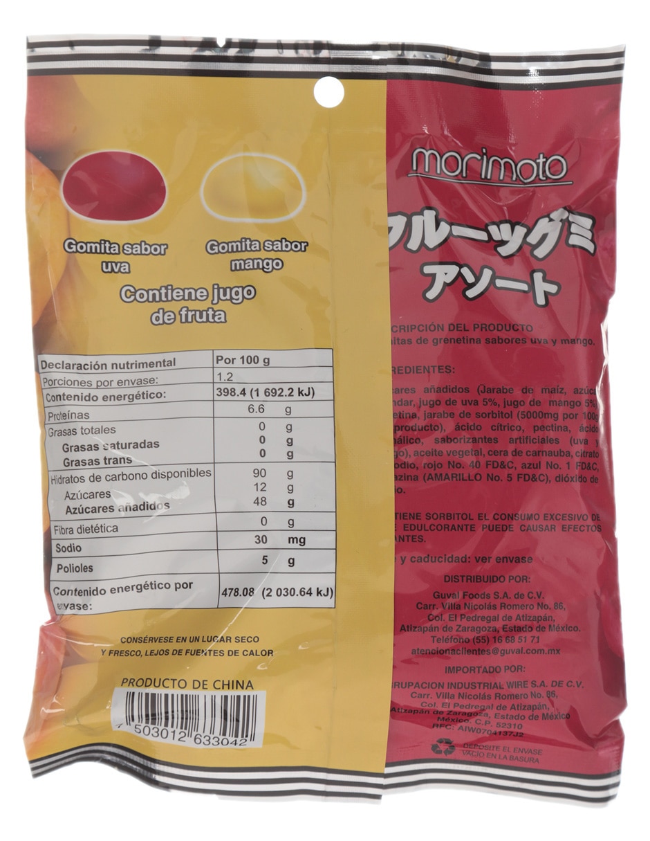 Gomitas con 120 g 2