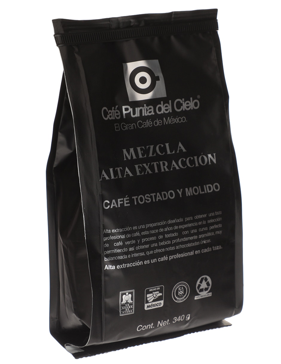 Café molido sabor tostado de México Punta Del Cielo Alta