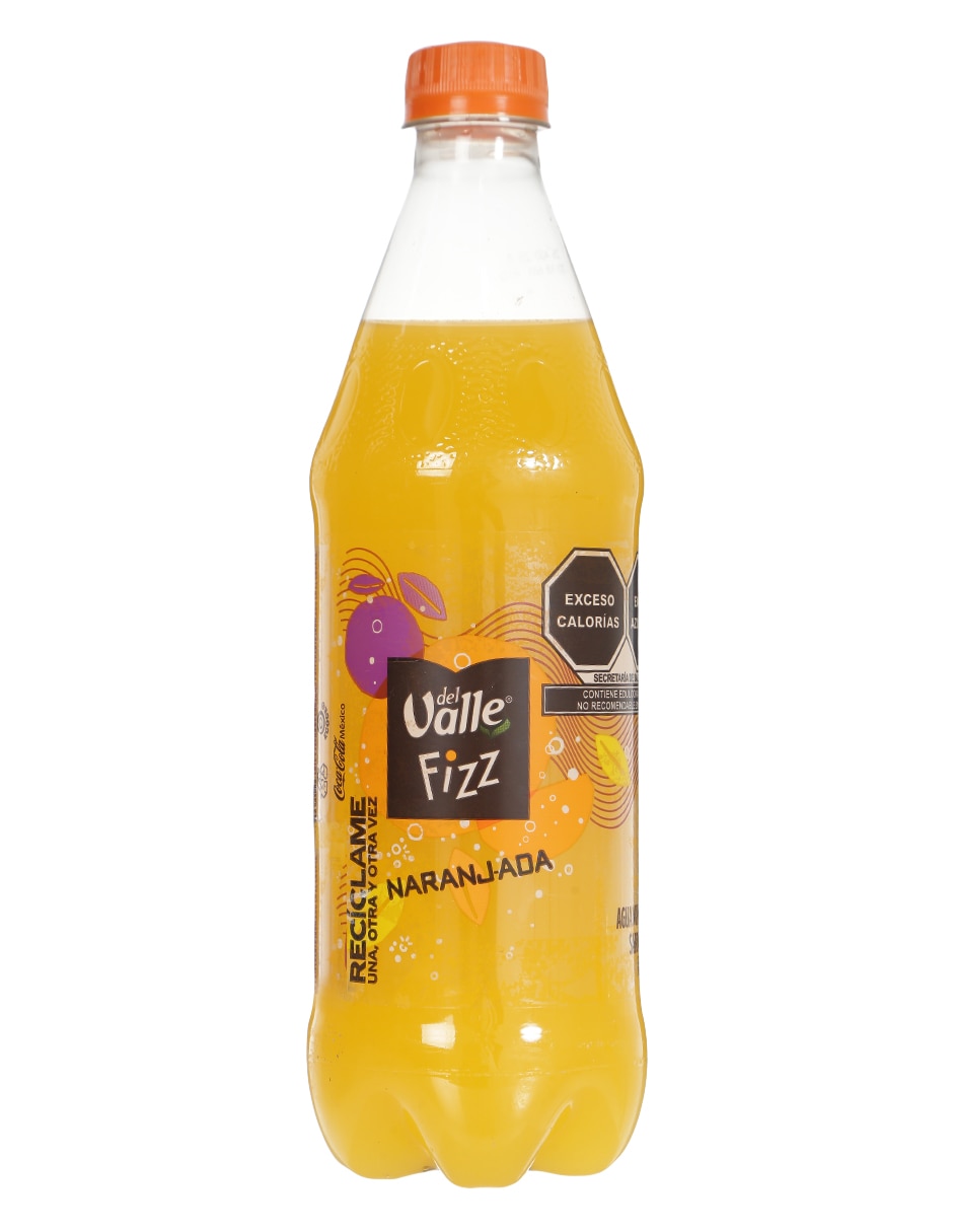 Agua gasificada sabor naranja