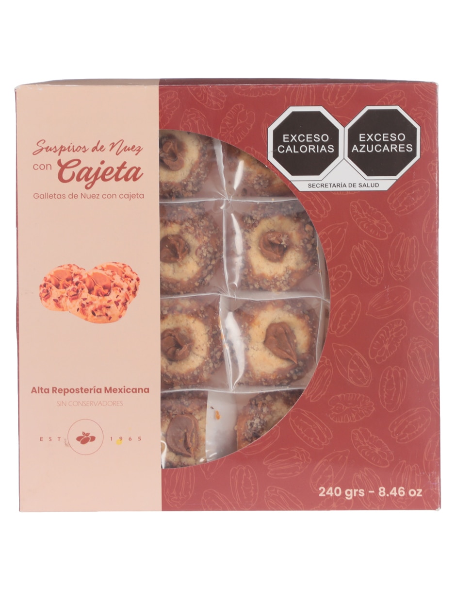 Galletas de nuez con cajeta