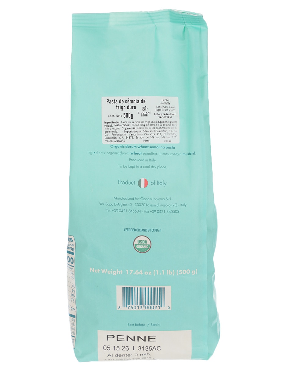 Penne (macarrones o plumas) 3