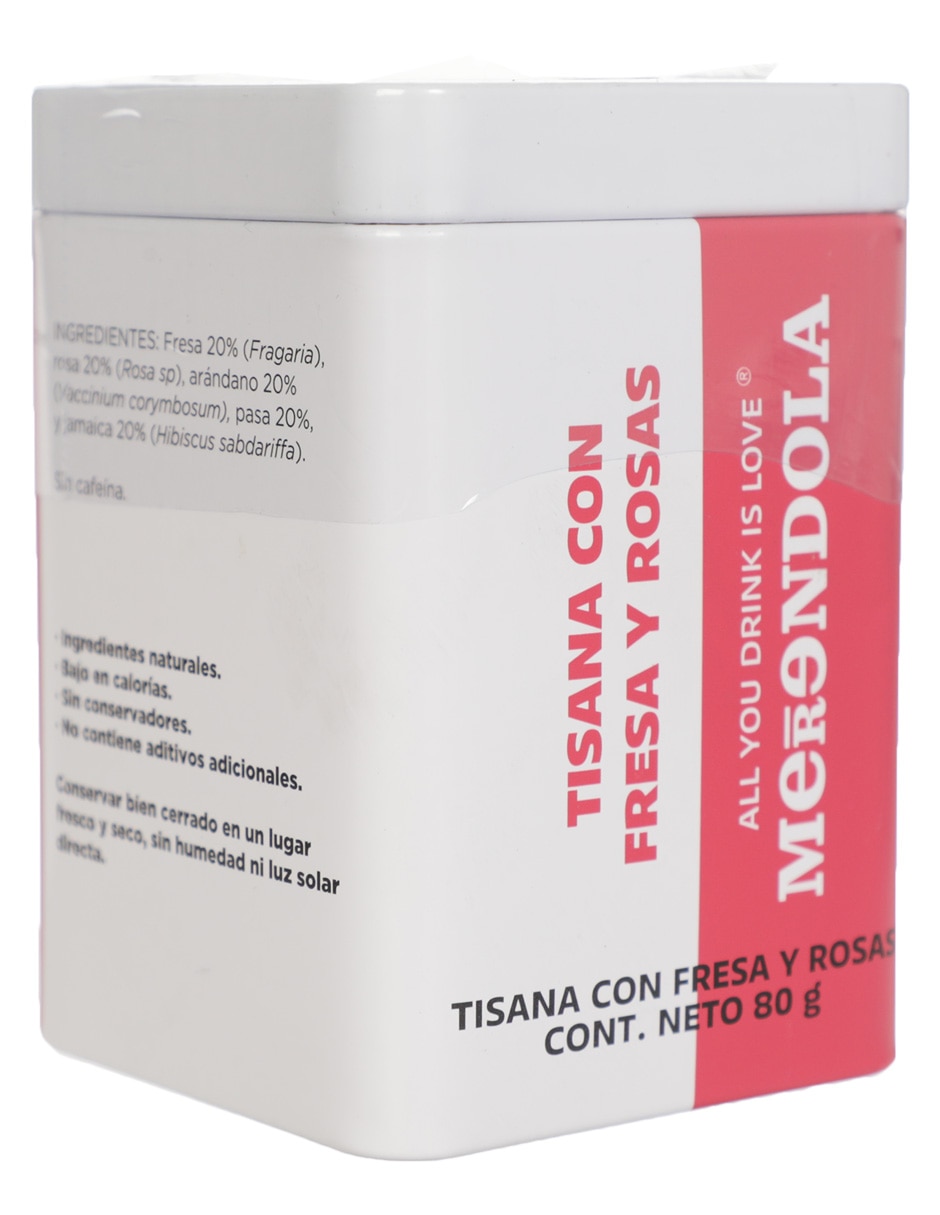 Tisana fresa y rosas en flores y frutas deshidratadas 80 g 2