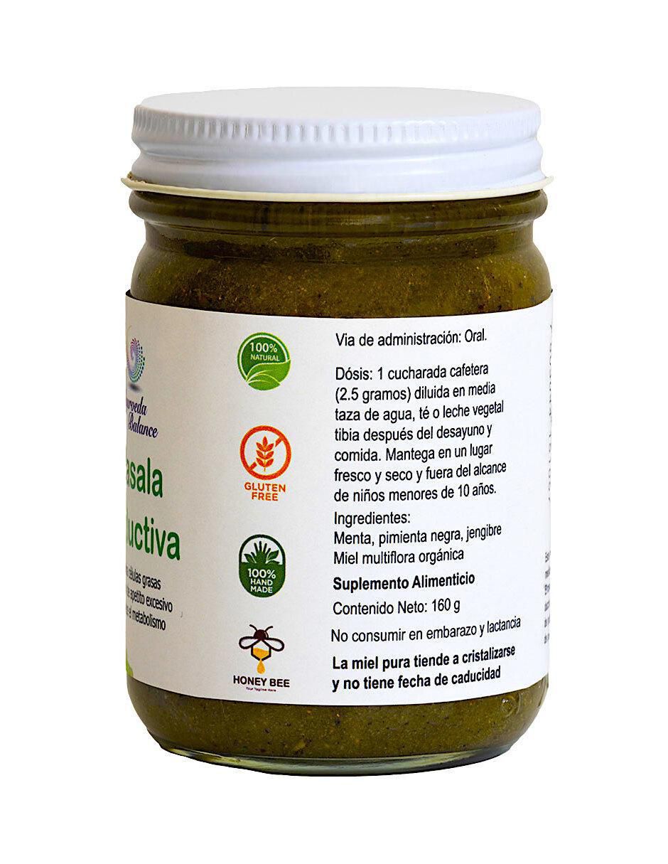 Kit reductivo y detox con cúrcuma y piperina sabor natural 420 g 4