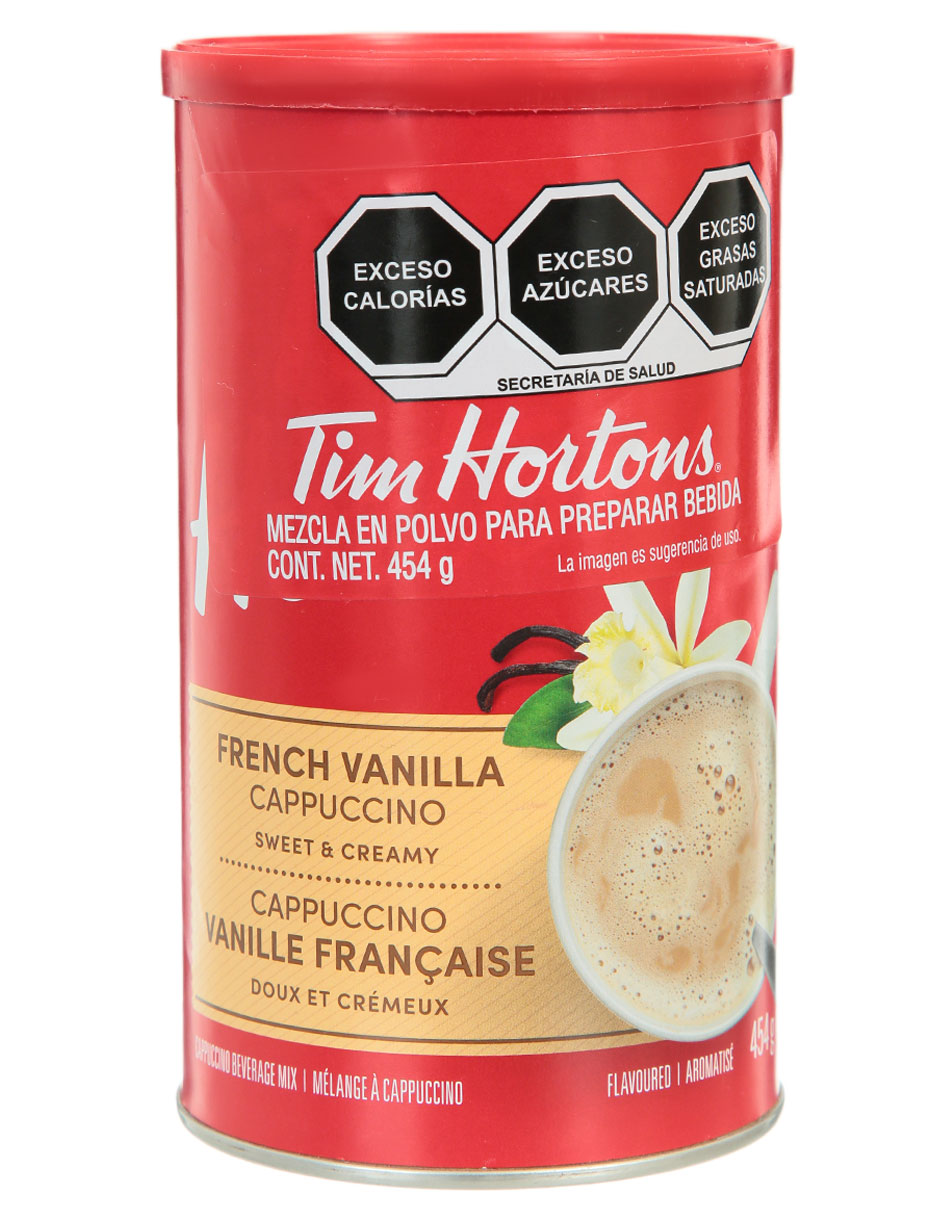 Café capuccino soluble sabor vainilla de México 454 g