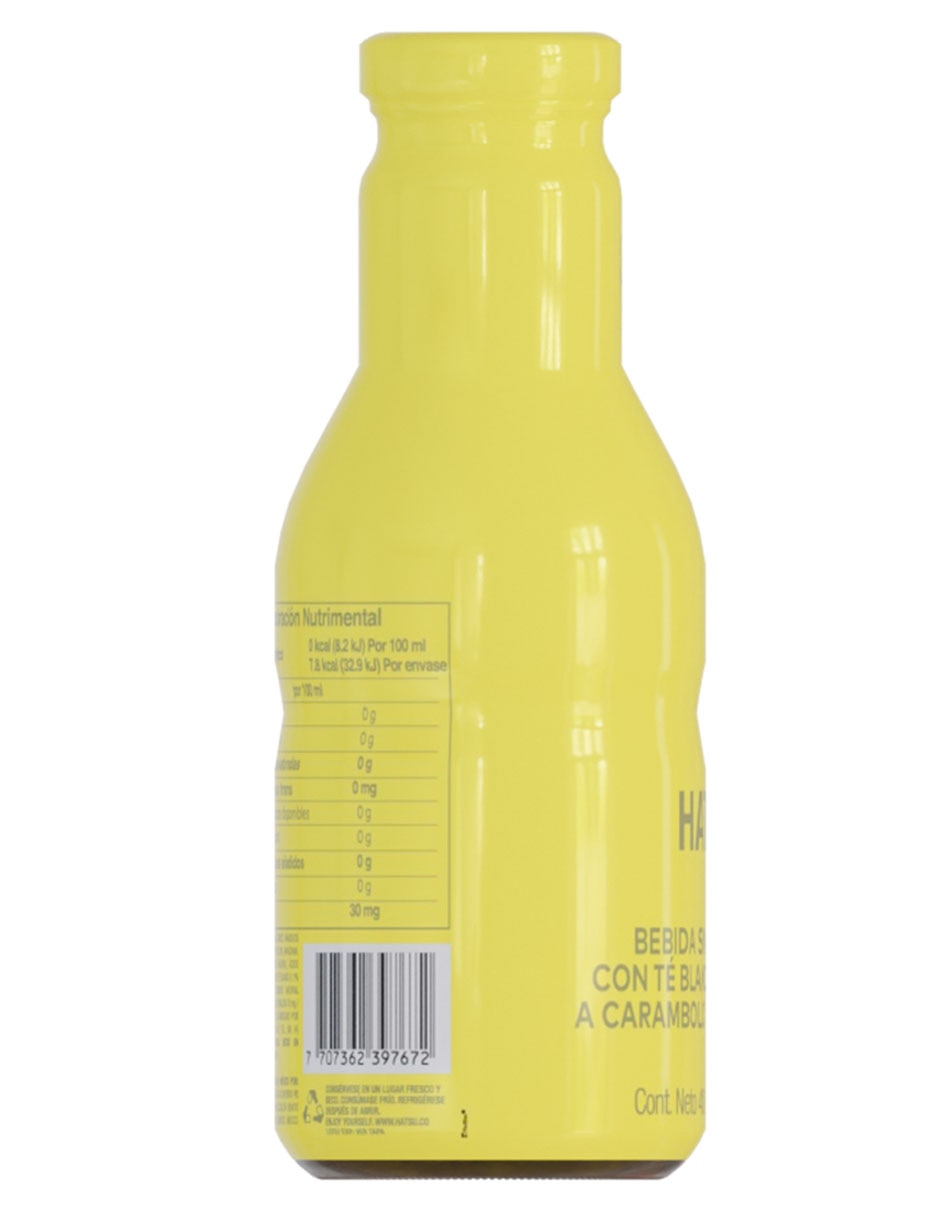 Té carambolo y flor de loto en botella de vidrio  400 ml 3