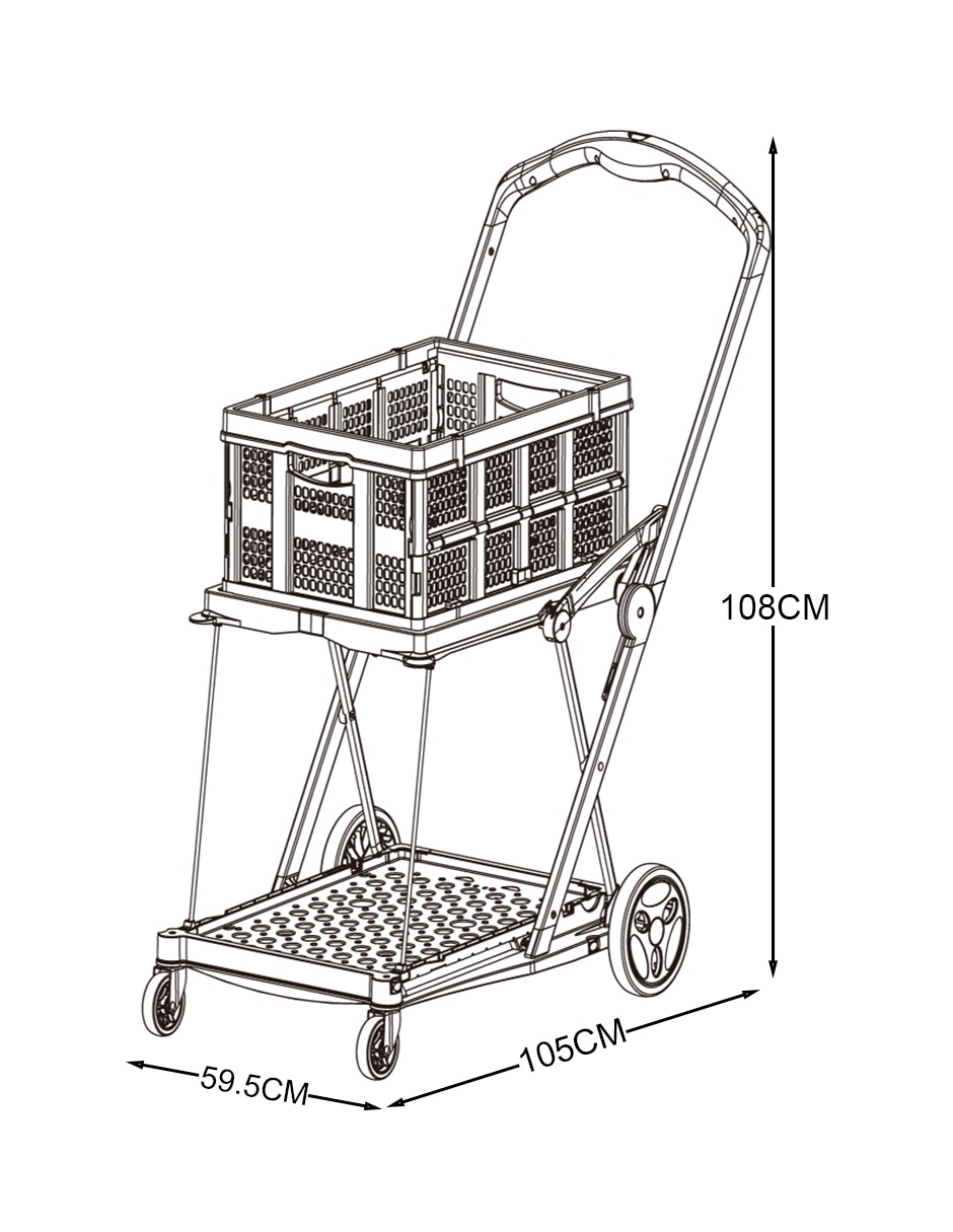 Carrito de compras plegable 8