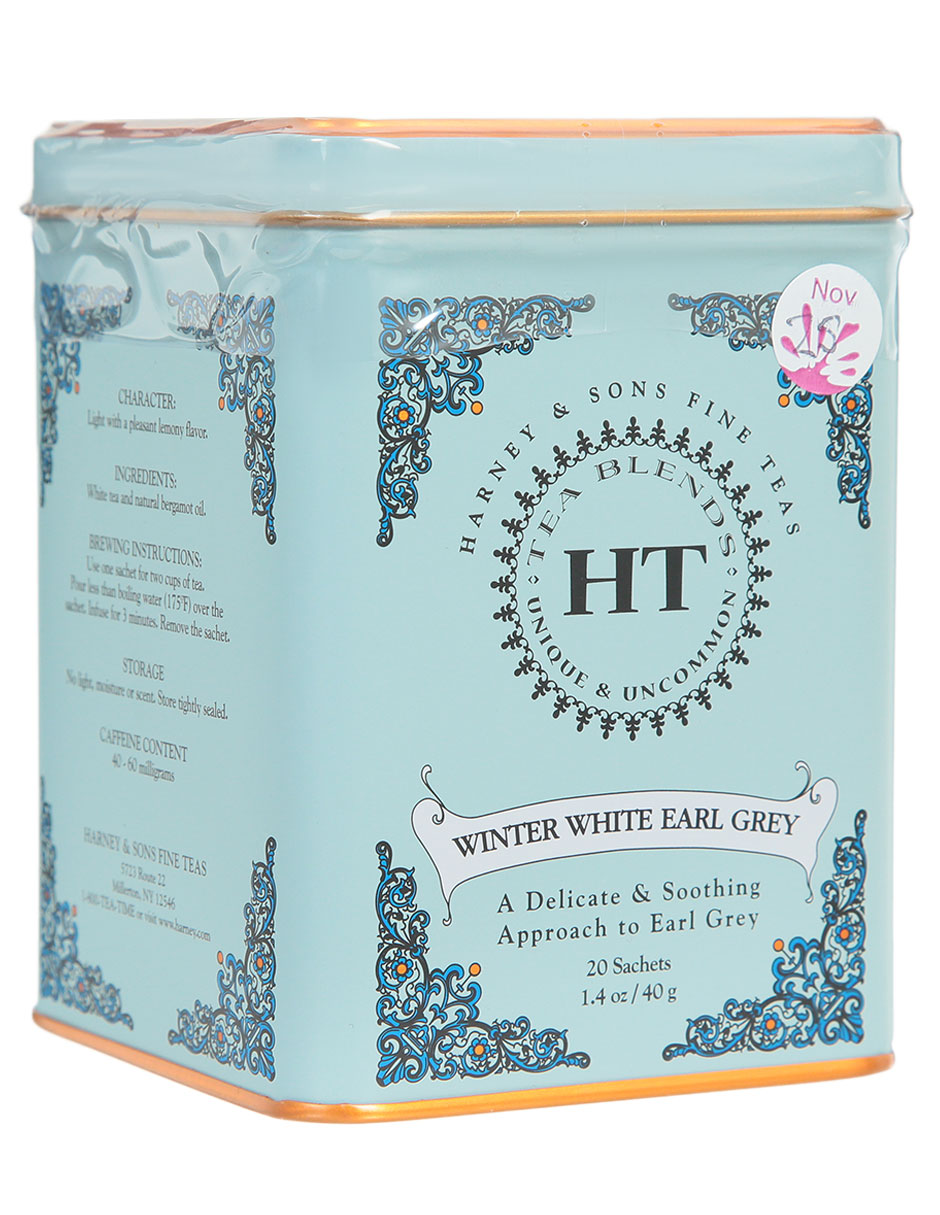 Té sabor limón en sachet Winter White Earl Grey 40 g 2