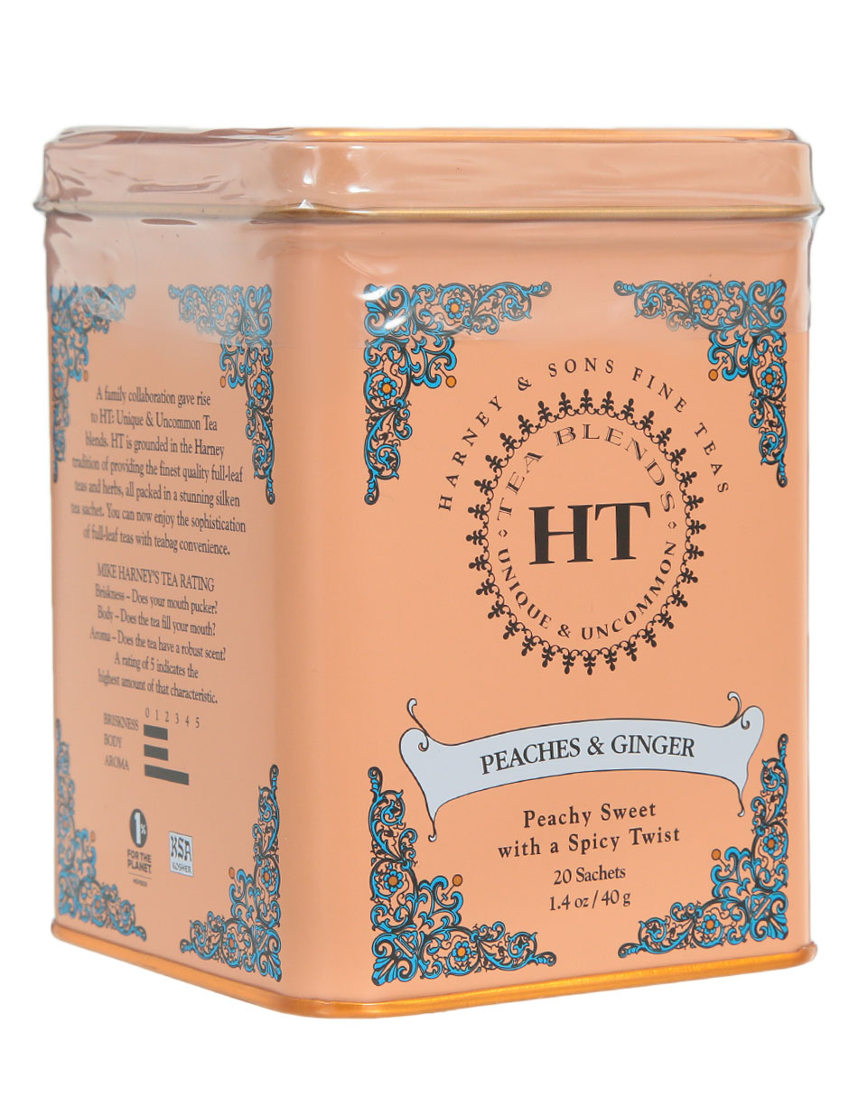 Té durazno y jengibre en sachet 40 g 2